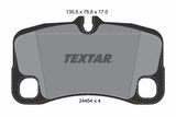 TEXTAR Bremžu uzliku kompl., Disku bremzes 2445403