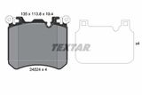 TEXTAR Piduriklotside komplekt, ketaspidur 2452401