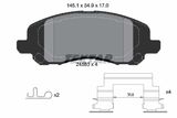 TEXTAR Комплект тормозных колодок, дисковый тормоз 2458301