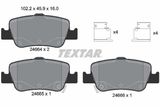 TEXTAR Комплект тормозных колодок, дисковый тормоз 2466401