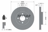 TEXTAR Комплект тормозов, дисковый тормозной механизм 2467301-2921-00
