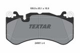 TEXTAR Bremžu uzliku kompl., Disku bremzes 2468101