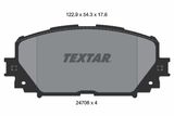 TEXTAR Комплект тормозных колодок, дисковый тормоз 2470801