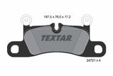 TEXTAR Комплект тормозных колодок, дисковый тормоз 2472101