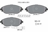 TEXTAR Piduriklotside komplekt, ketaspidur 2473801