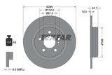 TEXTAR Комплект тормозов, дисковый тормозной механизм 2484803-2549-00
