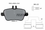 TEXTAR Комплект тормозов, дисковый тормозной механизм 2484803-2775-00