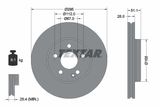 TEXTAR Комплект тормозов, дисковый тормозной механизм 2486901-2548-00