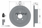 TEXTAR Комплект тормозов, дисковый тормозной механизм 2487101-1493-00