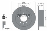 TEXTAR Комплект тормозов, дисковый тормозной механизм 2493401-2408-00