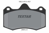 TEXTAR Bremžu uzliku kompl., Disku bremzes 2497401