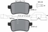 TEXTAR Комплект тормозных колодок, дисковый тормоз 2515601