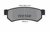 TEXTAR Комплект тормозных колодок, дисковый тормоз 2523201