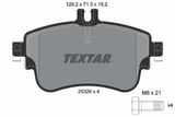 TEXTAR stabdžių trinkelių rinkinys, diskinis stabdys 2532601