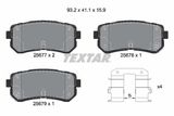 TEXTAR Комплект тормозных колодок, дисковый тормоз 2567701