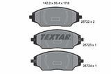 TEXTAR Комплект тормозных колодок, дисковый тормоз 2572201