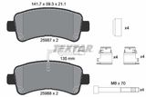 TEXTAR Piduriklotside komplekt, ketaspidur 2598701