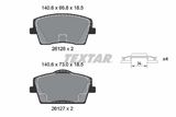 TEXTAR Комплект тормозных колодок, дисковый тормоз 2612601