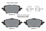 TEXTAR Комплект тормозных колодок, дисковый тормоз 2615301