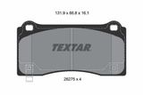 TEXTAR Комплект тормозных колодок, дисковый тормоз 2627501