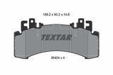 TEXTAR Комплект тормозных колодок, дисковый тормоз 2640401