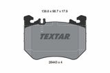 TEXTAR Комплект тормозных колодок, дисковый тормоз 2644303
