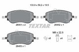 TEXTAR Комплект тормозных колодок, дисковый тормоз 2645101