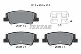 TEXTAR Комплект тормозных колодок, дисковый тормоз 2648401