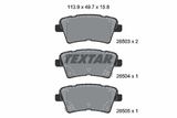 TEXTAR Комплект тормозных колодок, дисковый тормоз 2650301