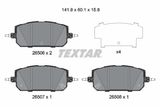 TEXTAR Комплект тормозных колодок, дисковый тормоз 2650601