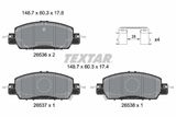 TEXTAR Bromsbeläggssats, skivbroms 2653601