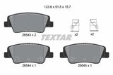 TEXTAR Комплект тормозных колодок, дисковый тормоз 2654301