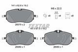 TEXTAR Комплект тормозных колодок, дисковый тормоз 2657901