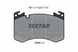 TEXTAR Bremžu uzliku kompl., Disku bremzes 2685601