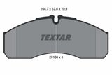 TEXTAR stabdžių trinkelių rinkinys, diskinis stabdys 2916002