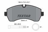 TEXTAR Комплект тормозов, дисковый тормозной механизм 2920006-1432-00
