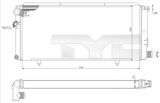 TYC Радиатор, охлаждение двигателя 726-0014-R