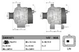 DENSO Генератор DAN1071
