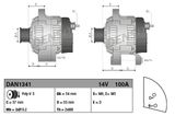DENSO Генератор DAN1341