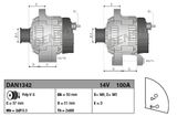 DENSO Генератор DAN1342