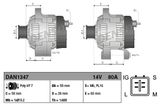 DENSO Генератор DAN1347
