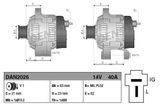 DENSO Генератор DAN2026
