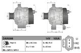 DENSO Генератор DAN588