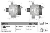 DENSO Генератор DAN611