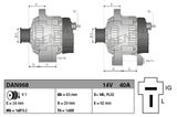 DENSO Генератор DAN968