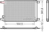 DENSO Конденсатор, кондиционер DCN02048