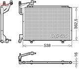 DENSO Конденсатор, кондиционер DCN10042