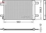 DENSO Kondensor, klimatanläggning DCN21032