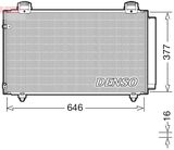 DENSO Конденсатор, кондиционер DCN50043