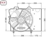 DENSO Fläkt, kylare DER21024